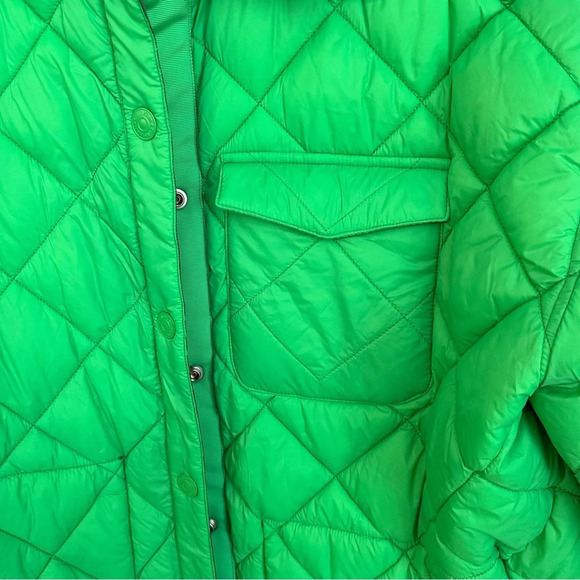 Calvin Klein Jeans Women’s Reversible Quilted Green Jacket Size L NWOT - Picture 7 of 12